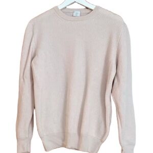 Italian luxury designer Eleventy Soft Blush Crewneck Sweater